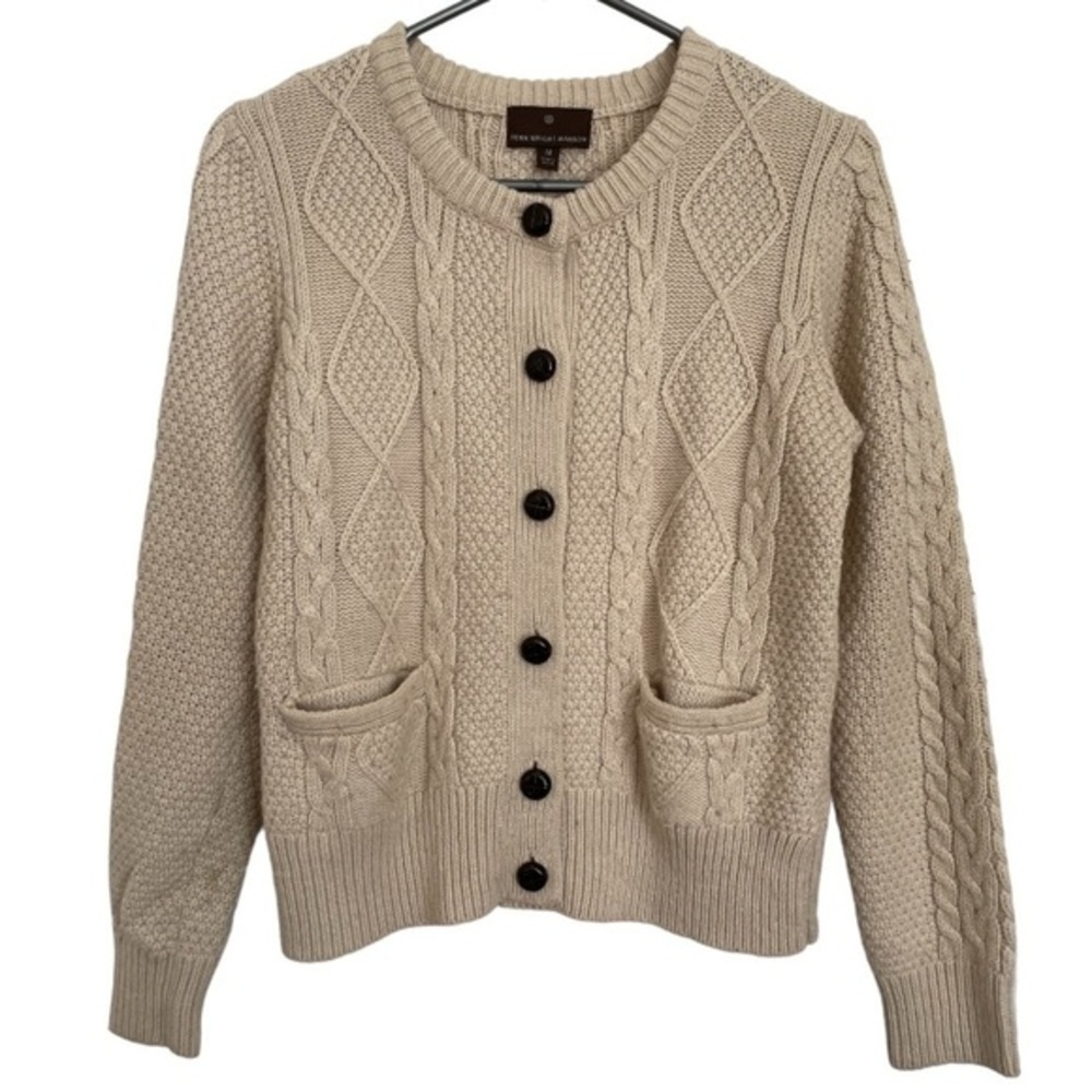 Fenn Wright Manson Knitted Button Front Sweater size M